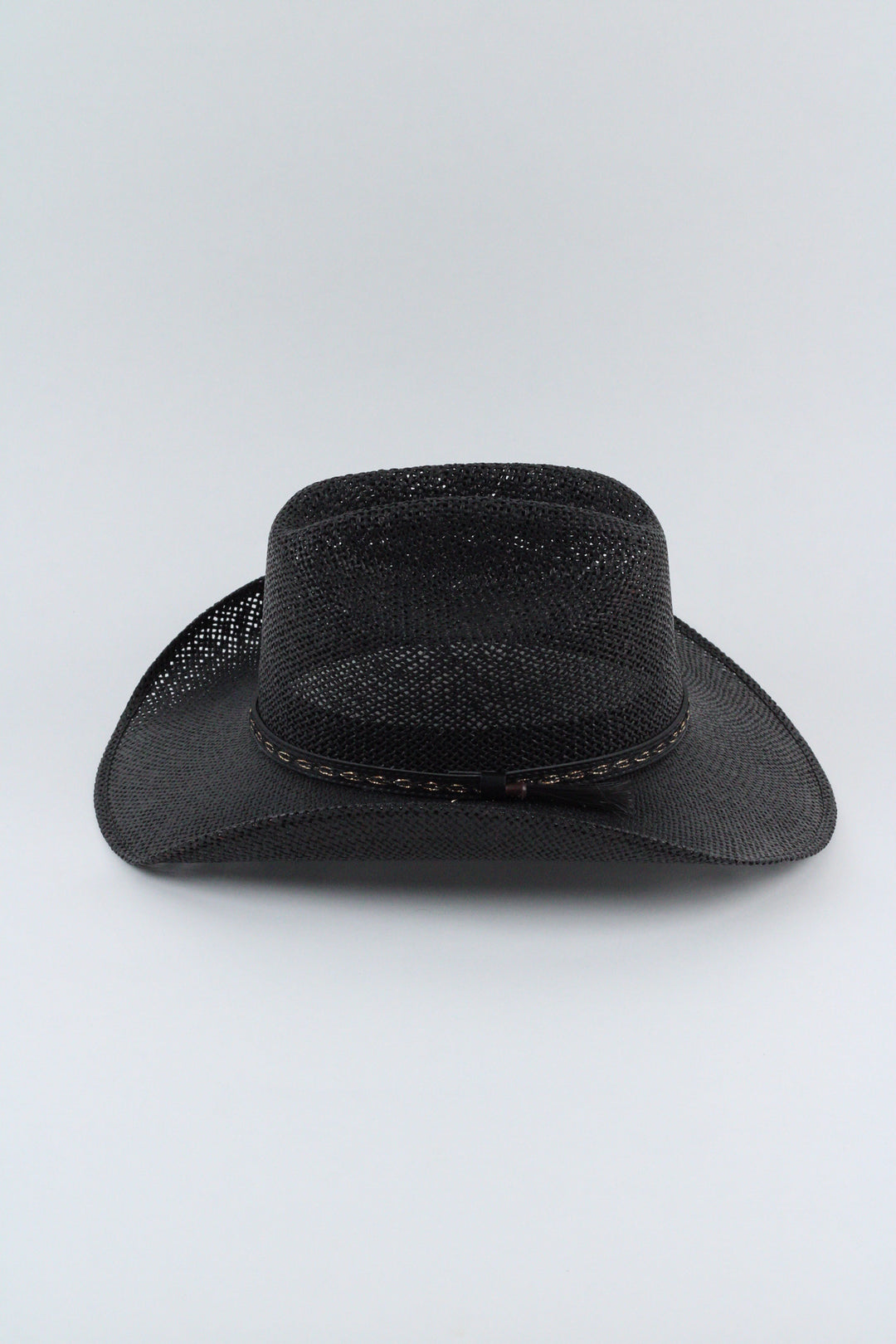 The Montecito Raffia Cowboy Hat - black