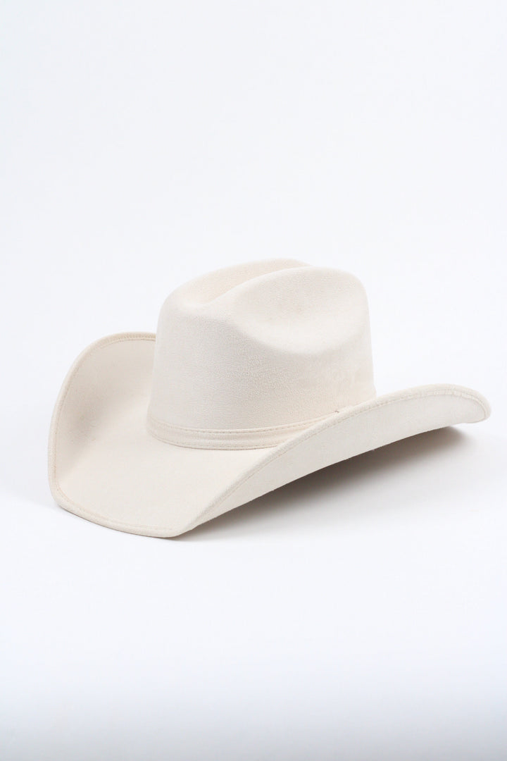 Texana Vegan Suede Cowboy Hat Classic - Ivory