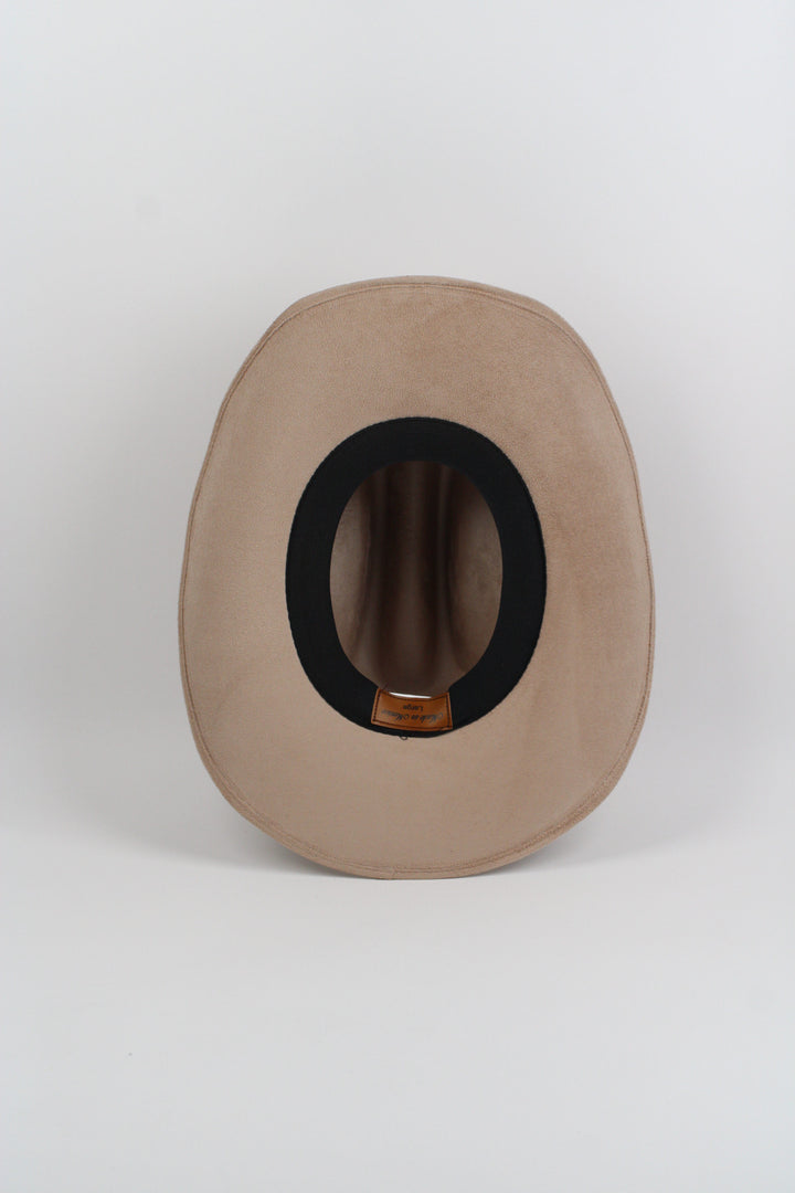 Texana Vegan Suede Cowboy Hat - Sand