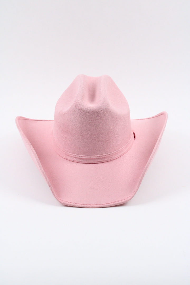 Texana Vegan Suede Cowboy Hat Classic - Blush Pink