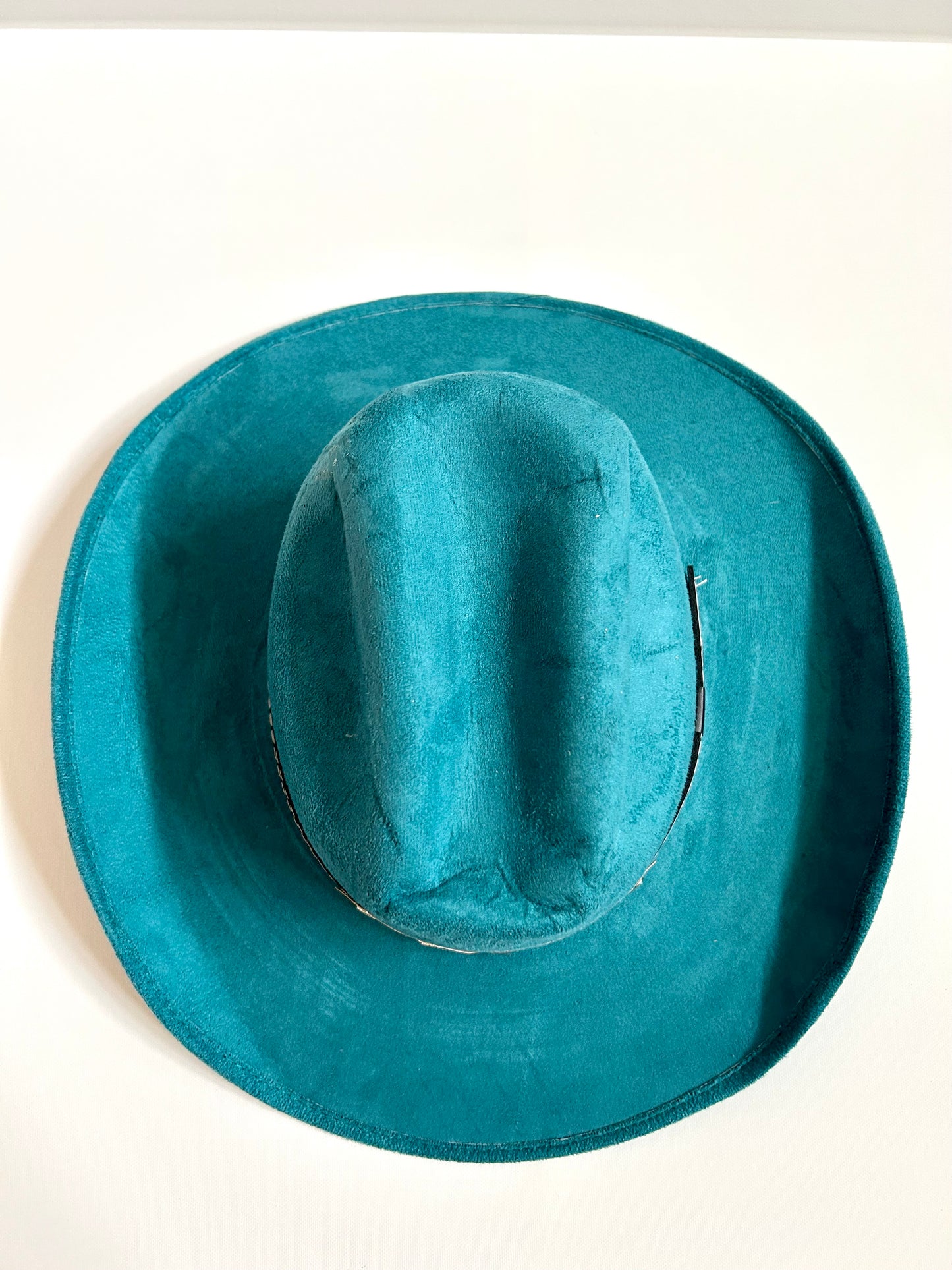 Imperfect Vegan Suede Hat - Austin - Teal Blue