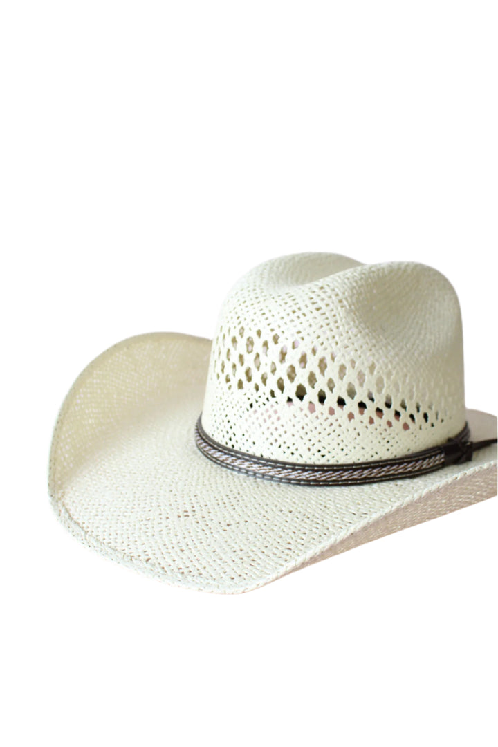 El Dorado Raffia Cowboy Hat - Ivory