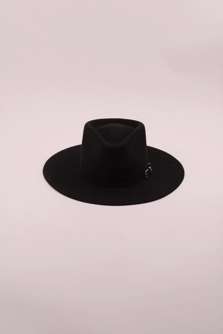 Emery Merino Wool Teardrop Rancher Hat - Black