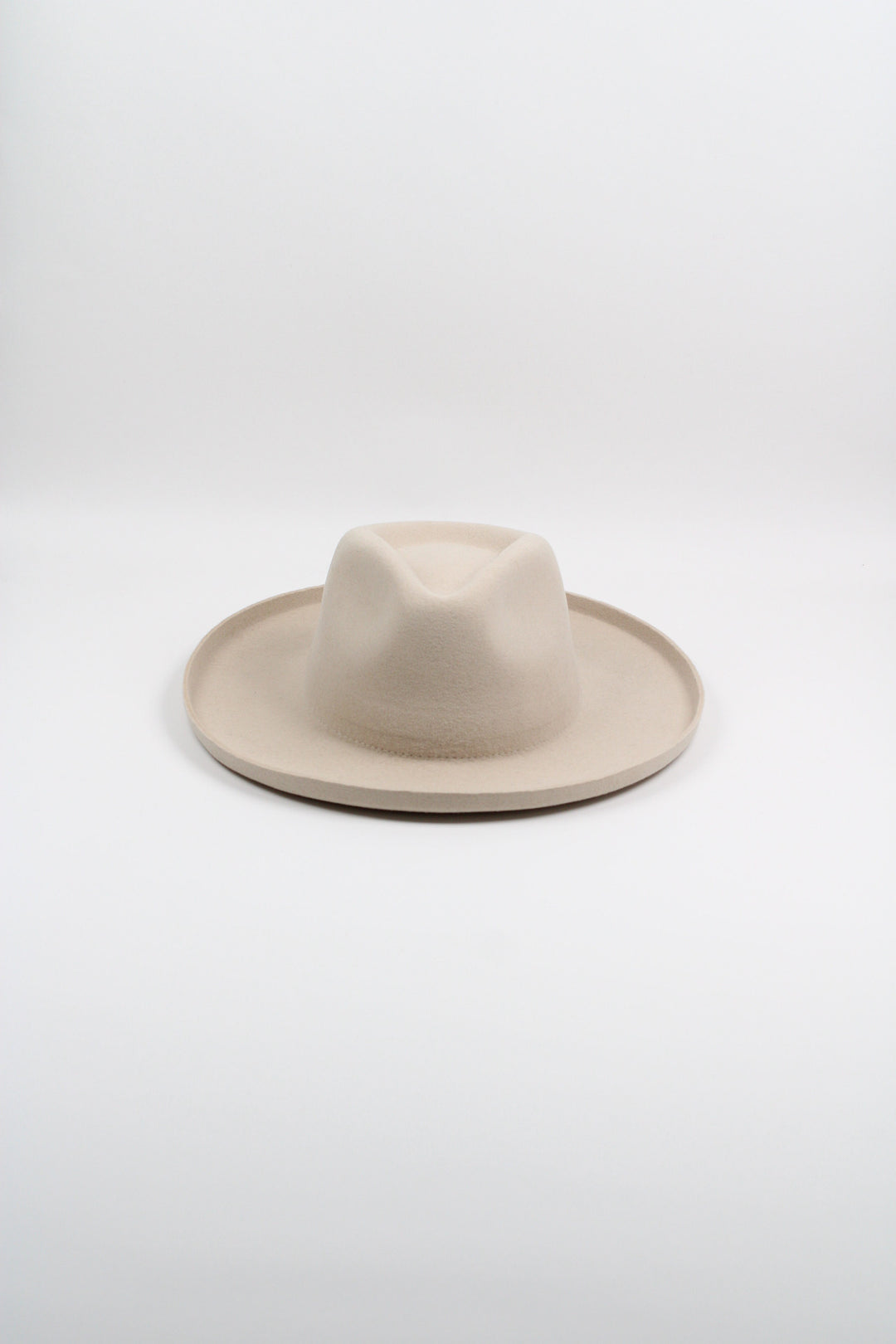 Risen West - Tucson Pencil Brim Rancher - Wool Felt - Cream