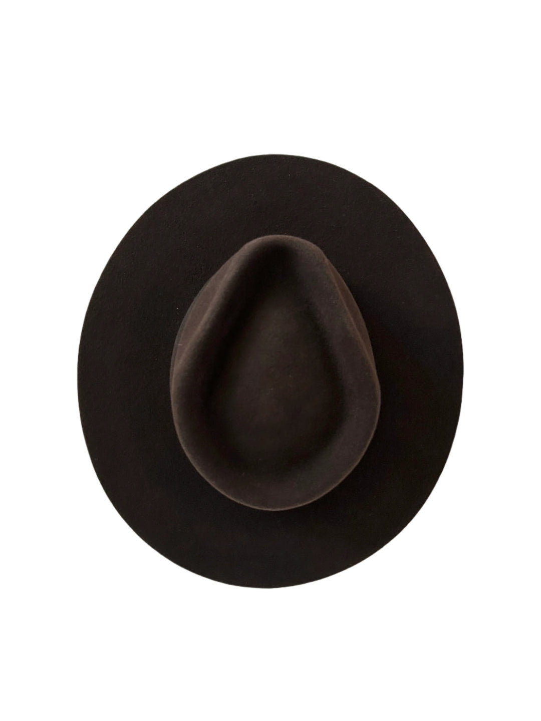 Emery Merino Wool Teardrop Rancher Hat - Espresso Brown