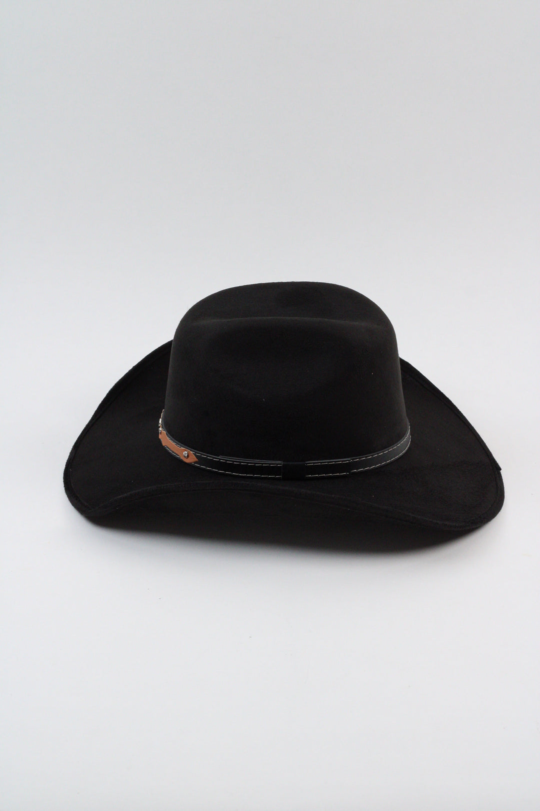Austin Vegan Suede Cowboy Hat- Black