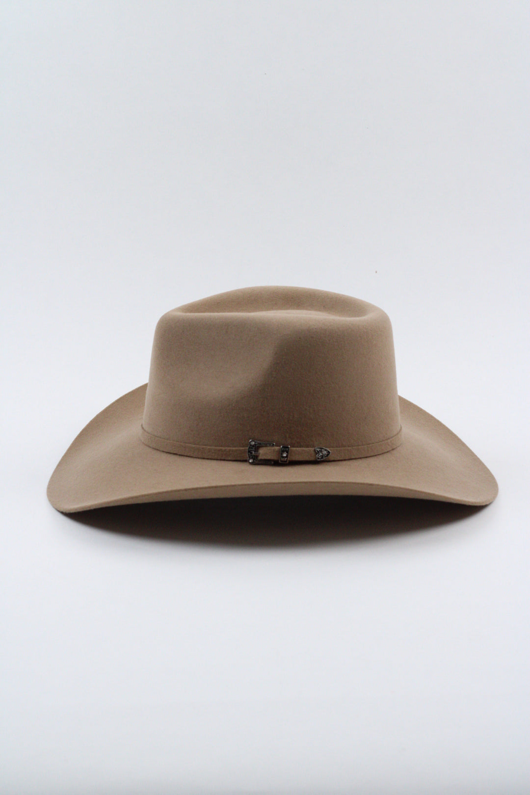 Lainey Merino Wool Western Hat - Camel