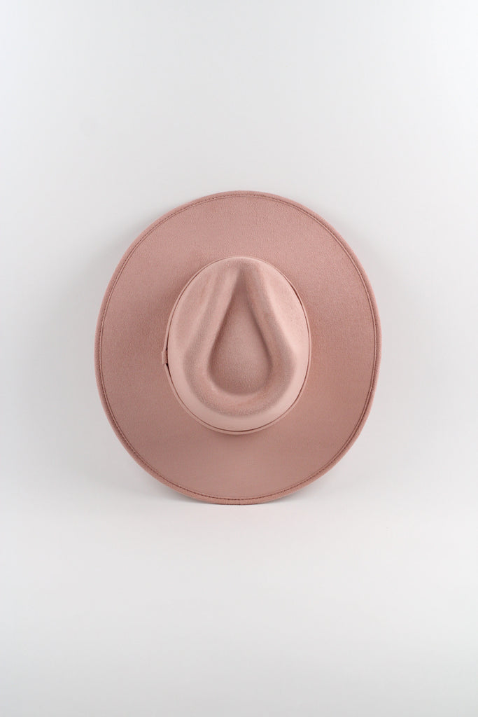 Vegan Suede Rancher Hat - Pale Dusty Rose – Wilder and Soul  display picture 3