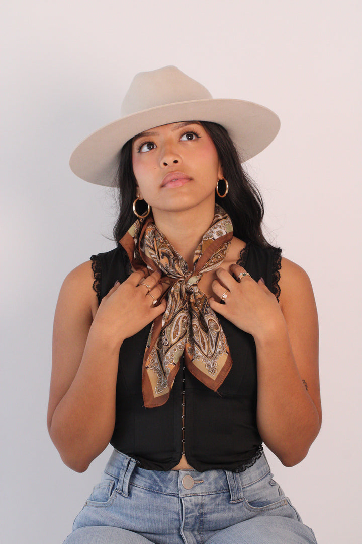 The Quinn Cattlemen Wool Felt Hat - Ivory