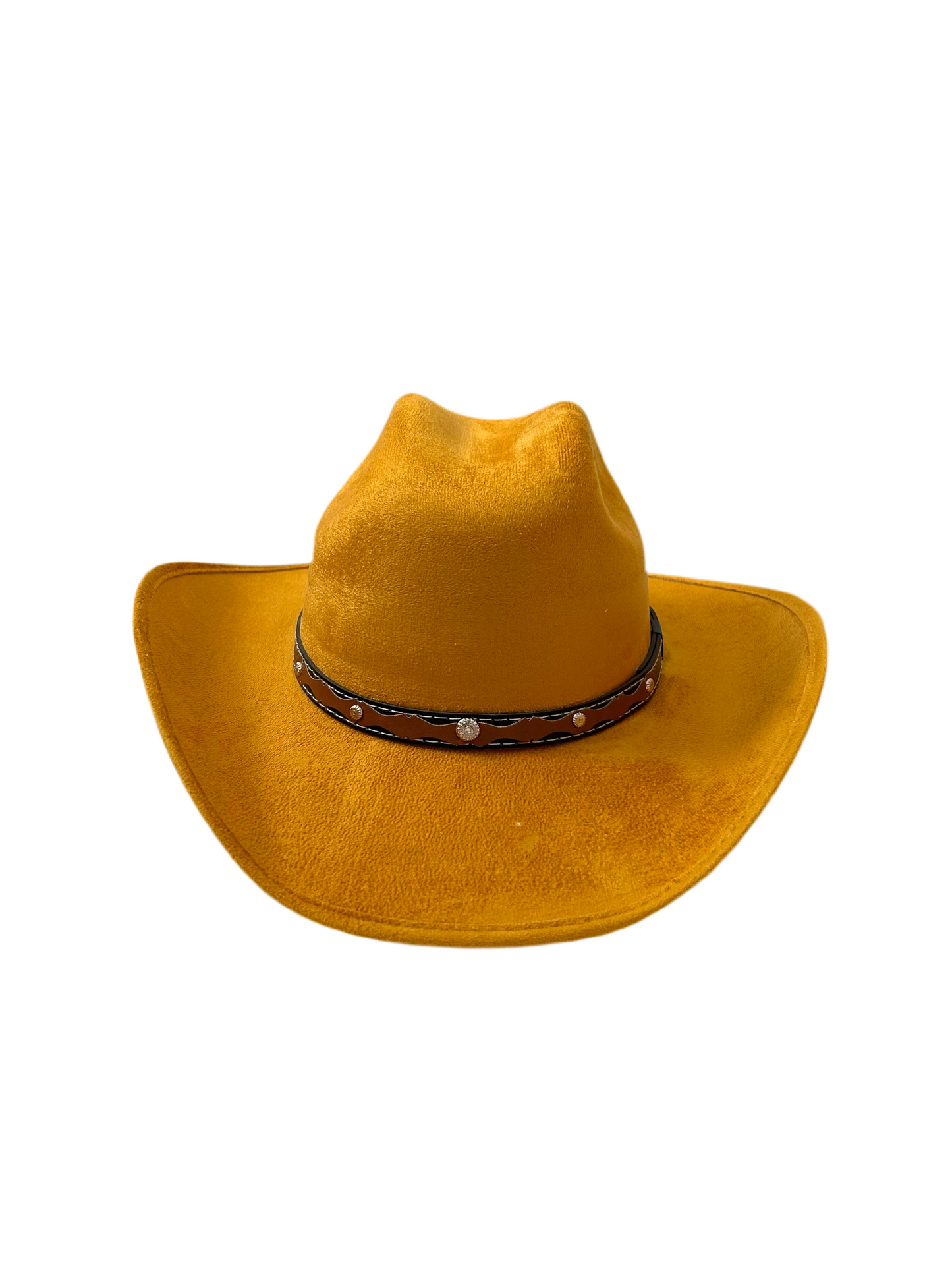 Kids Vegan Suede Austin Hat - Mustard