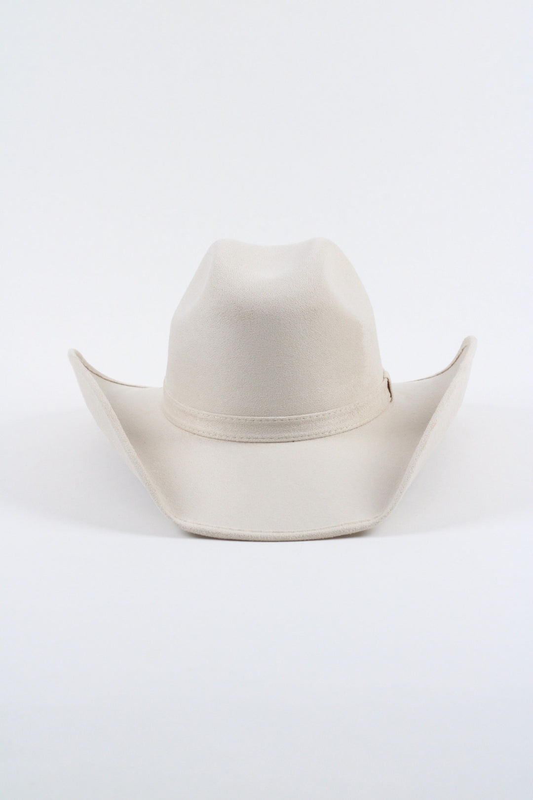 Austin Vegan Suede Cowboy Hat Classic - Ivory