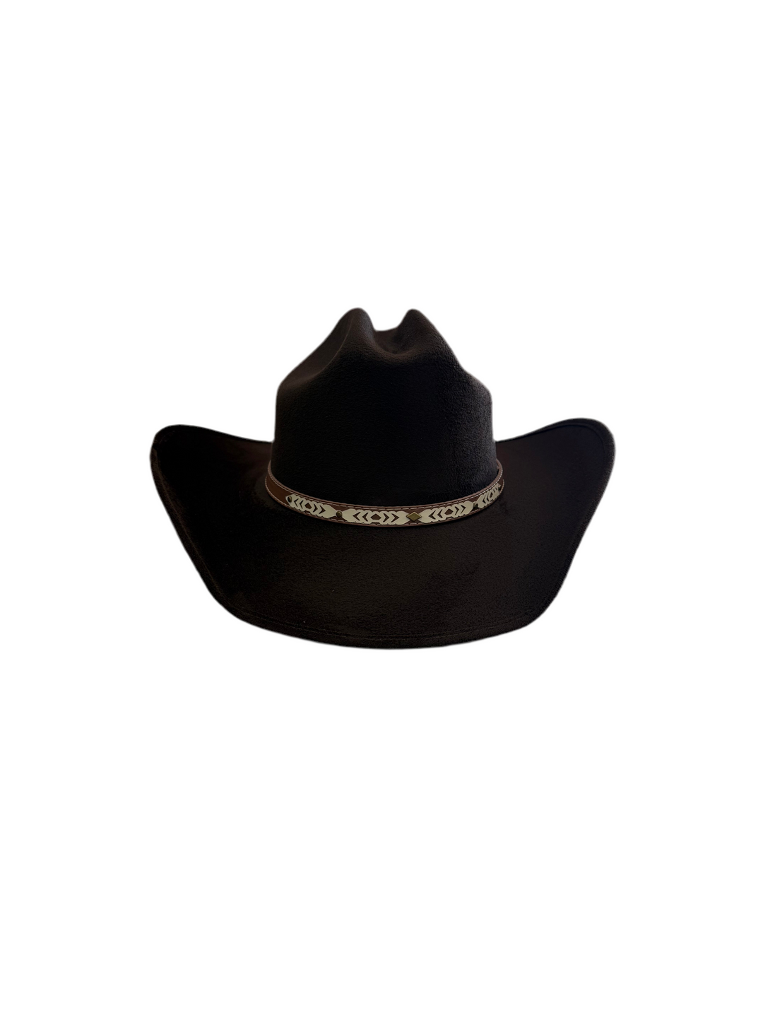 Texana Vegan Suede Cowboy Hat- Espresso Brown