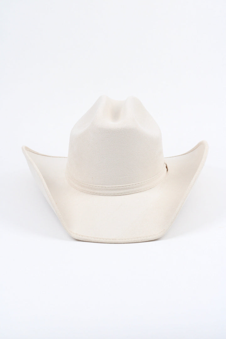 Texana Vegan Suede Cowboy Hat Classic - Ivory