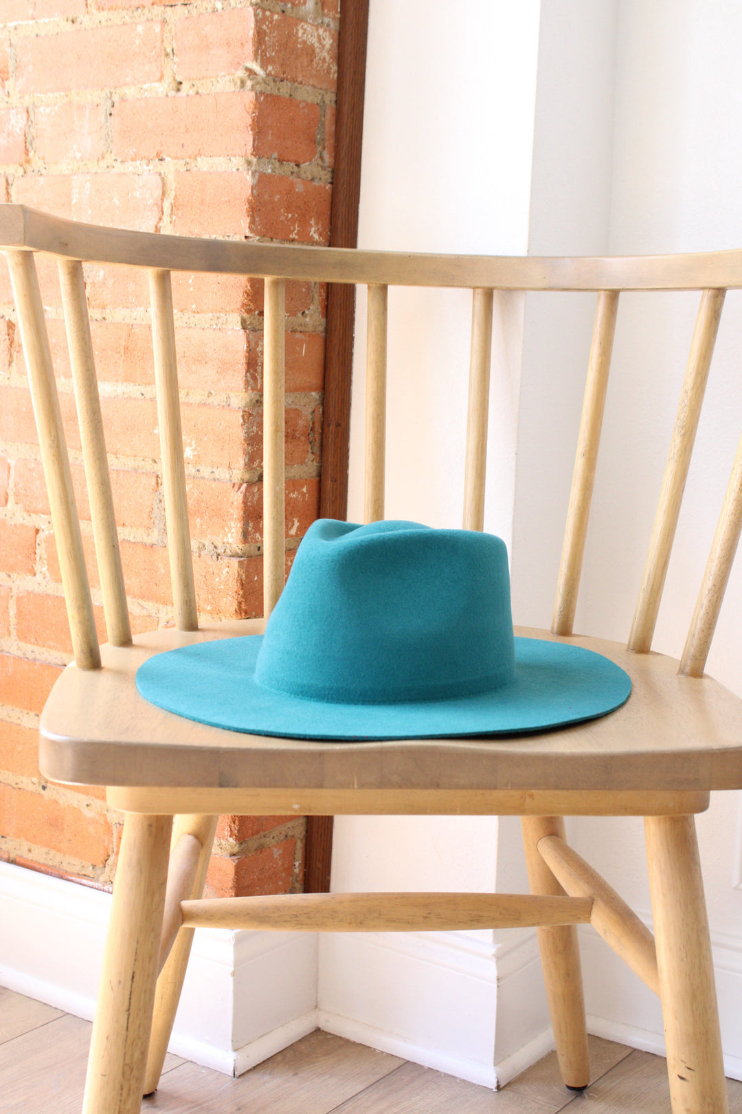 The Paige Rancher - Wool Felt - Turquoise