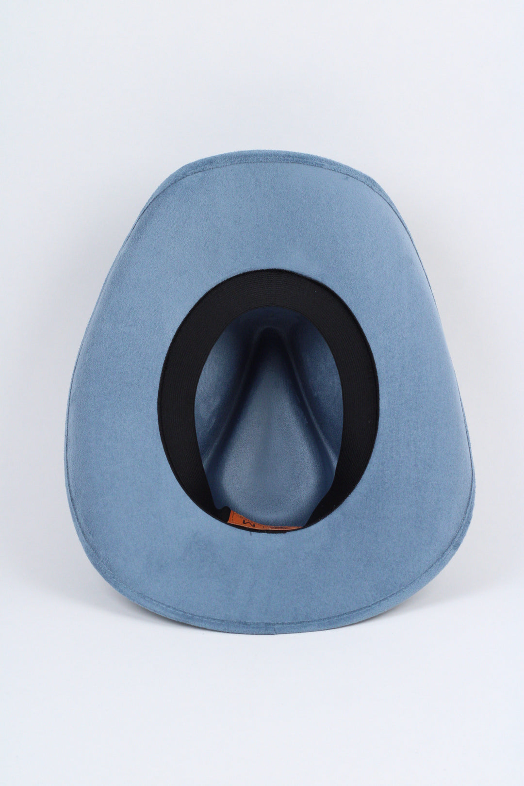 Santa Fe Vegan Suede Cowboy Rancher Hat- Steel Blue