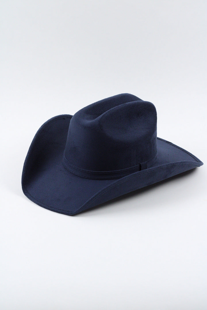 Texana Vegan Suede Cowboy Hat Classic - Navy