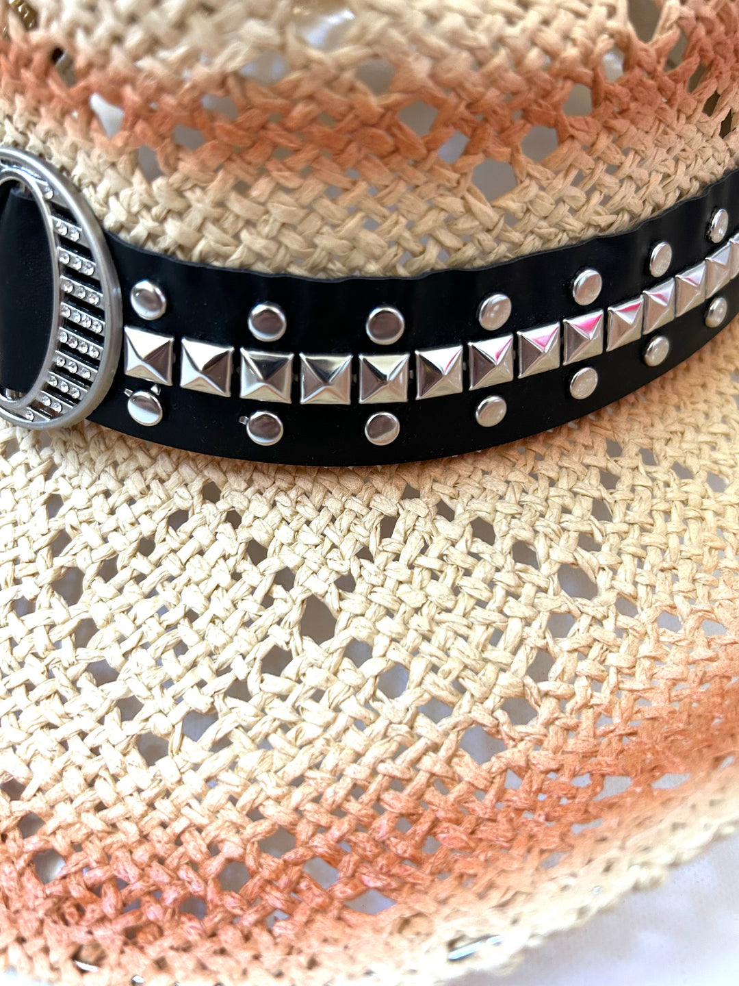 Ellie Cowboy Straw Hat - Black Band