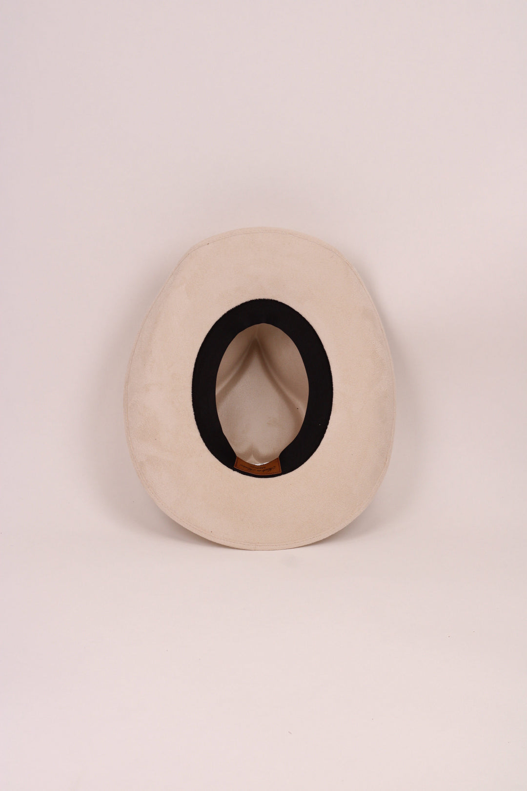 Vegan Suede Heart Shaped Cowboy Hat- Ivory