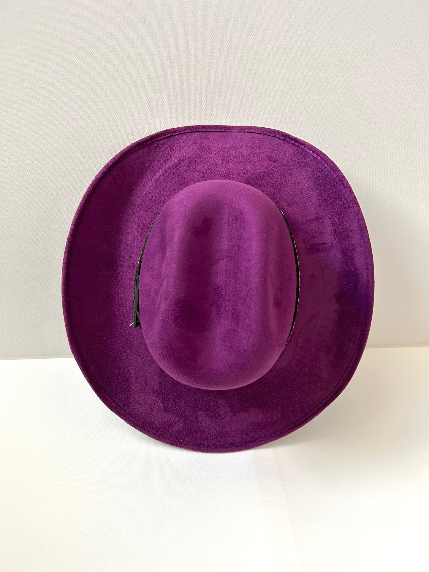 Kids Vegan Suede Austin Hat - Purple