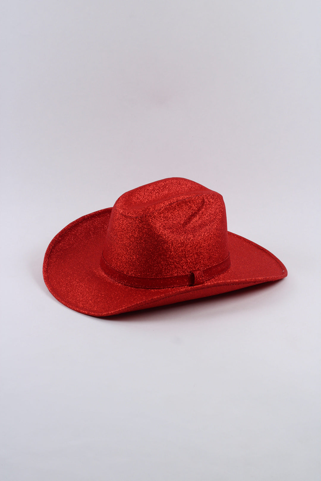 Western Cowboy Glitter Hat- Lipstick Red
