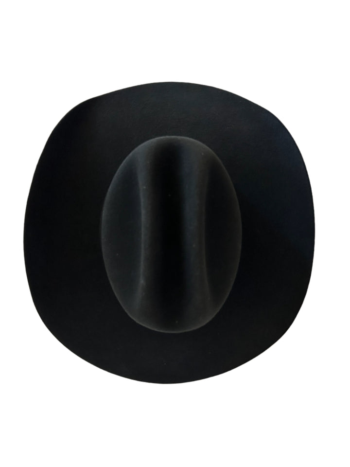 Wren Merino Wool Western Hat - Black