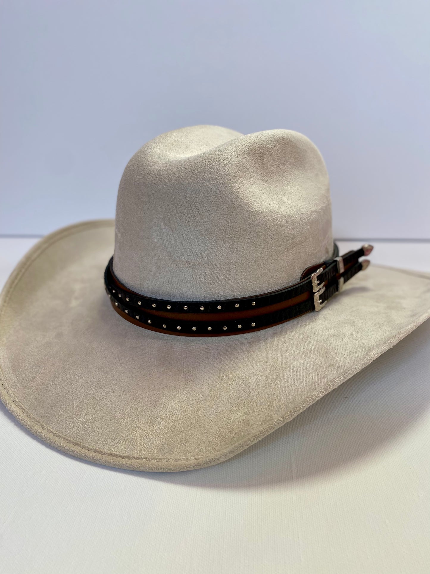 Custom Hat Bands - Silver Buckles