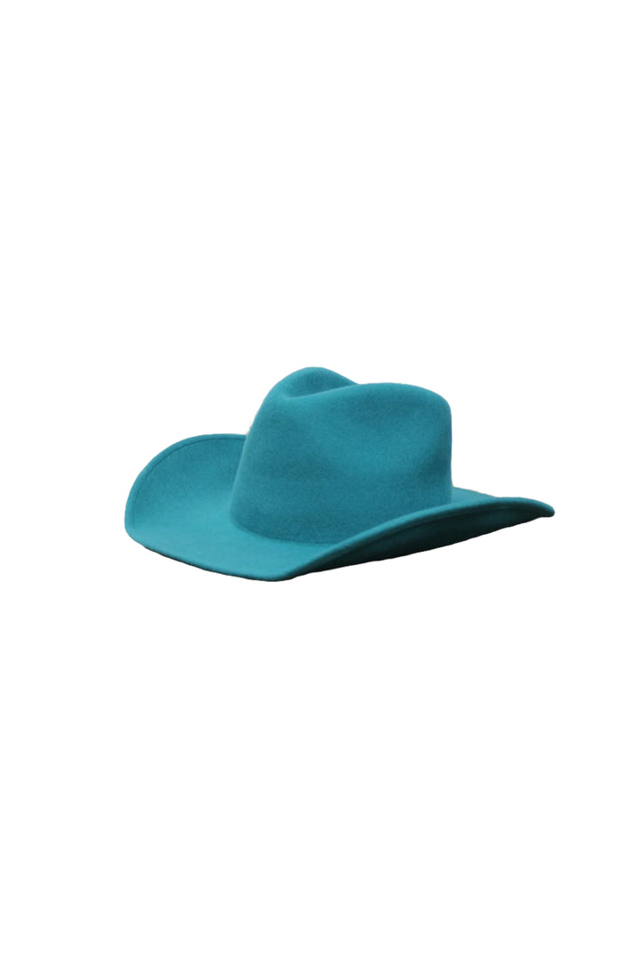 The Laredo Western Wool Felt Hat - Turquoise