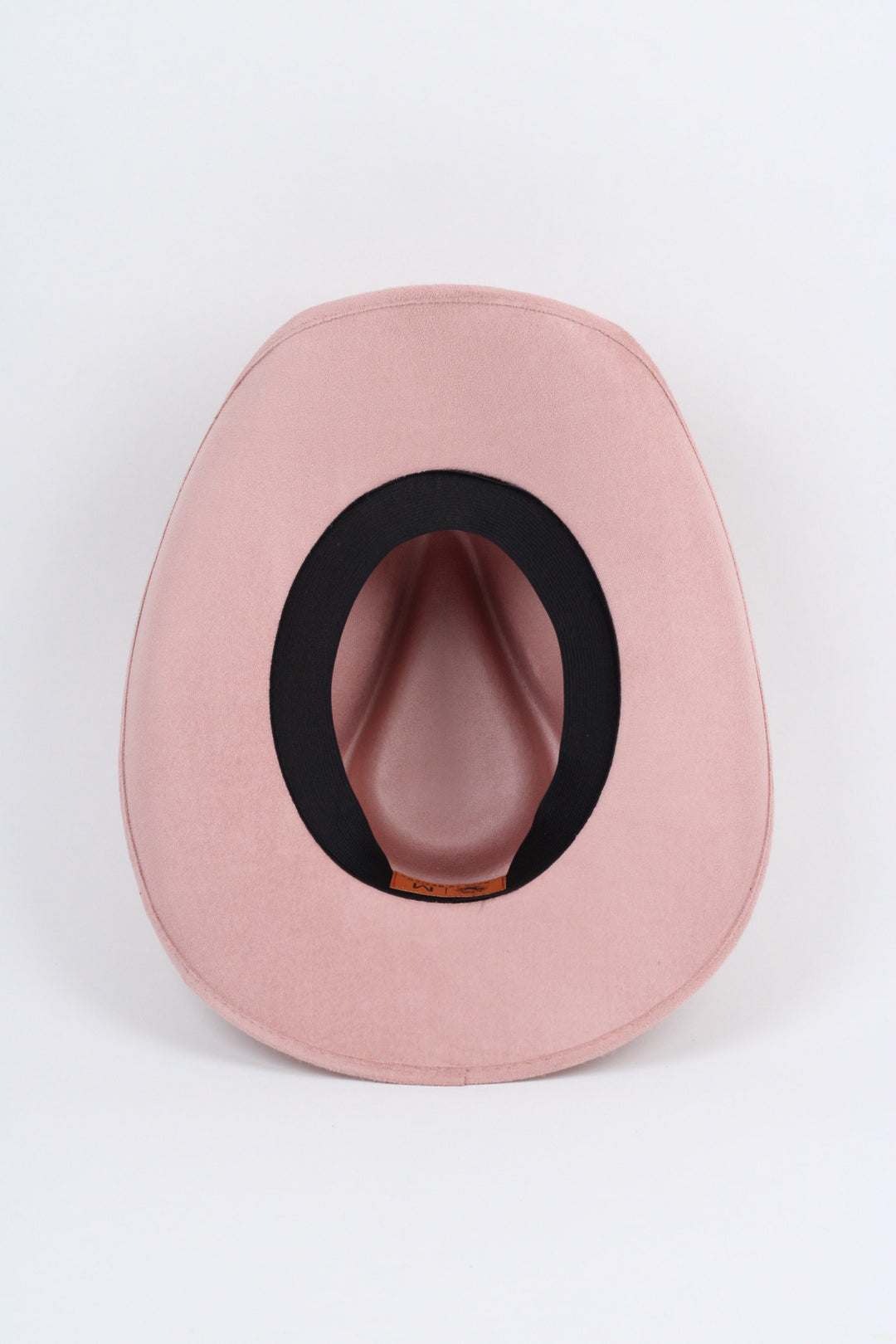 Santa Fe Vegan Suede Cowboy Rancher Hat- Pale Dusty Rose