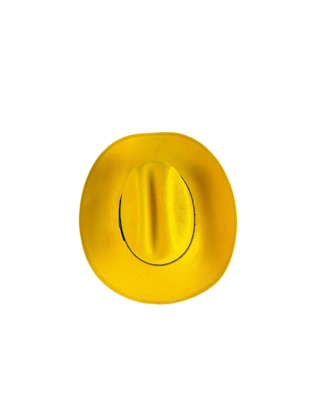 Texana Vegan Suede Cowboy Hat - Yellow