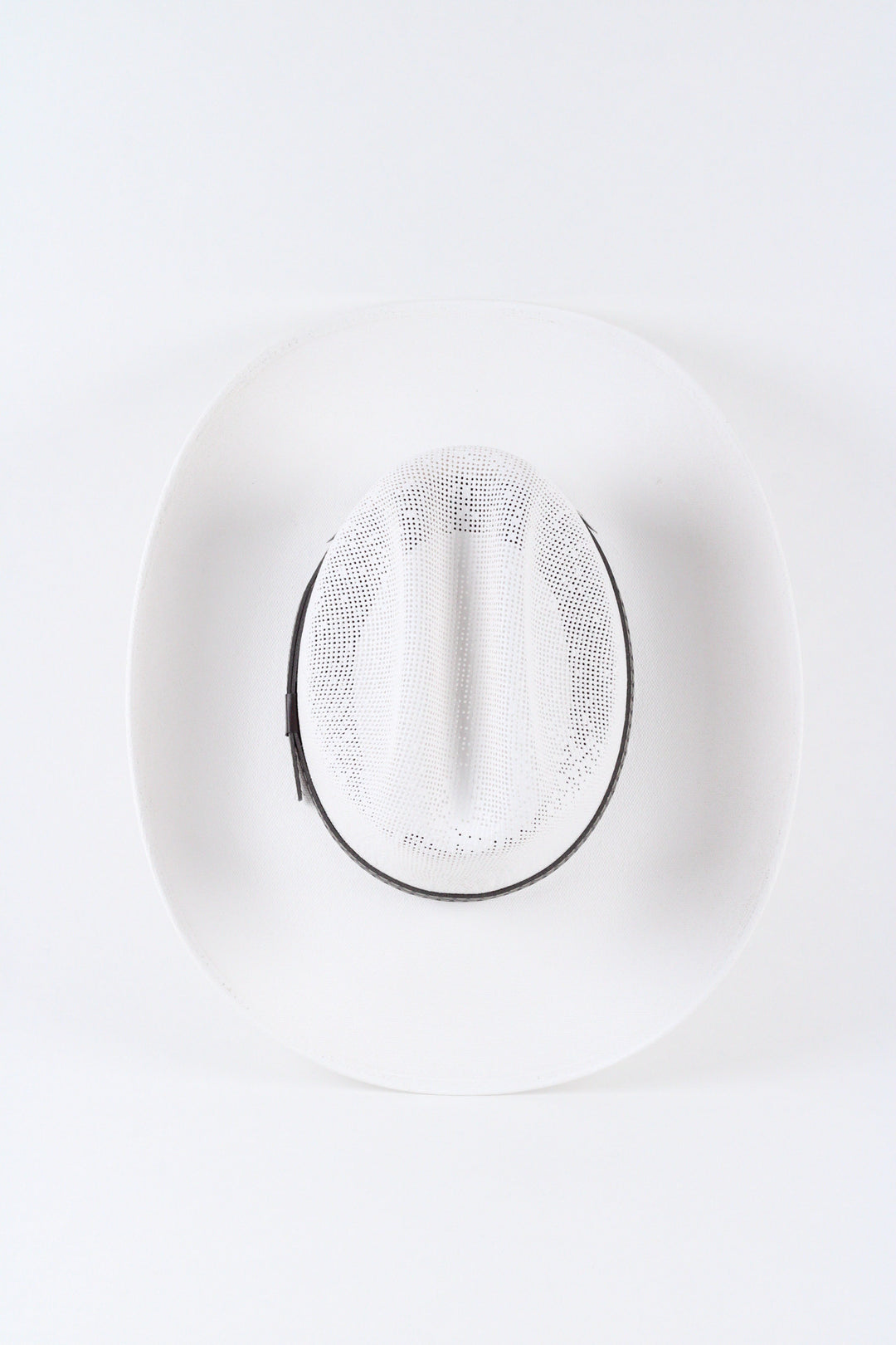 Luckenbach Cattlemen Mesh Top Structured Cowboy Hat - White