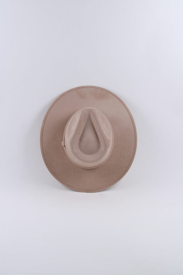 Vegan Suede Rancher Hat - Sand