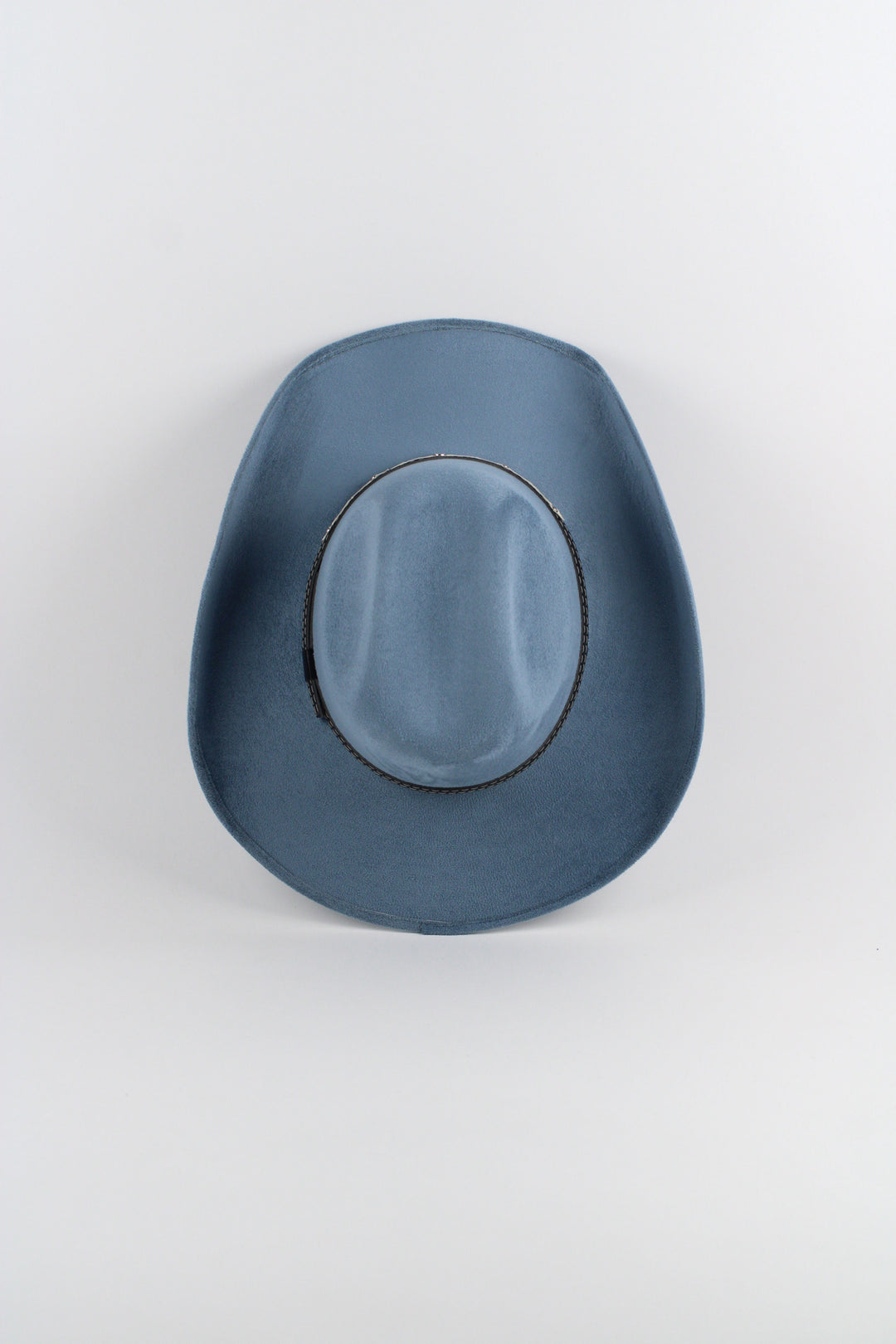 Austin Vegan Suede Cowboy Hat- Steel Blue