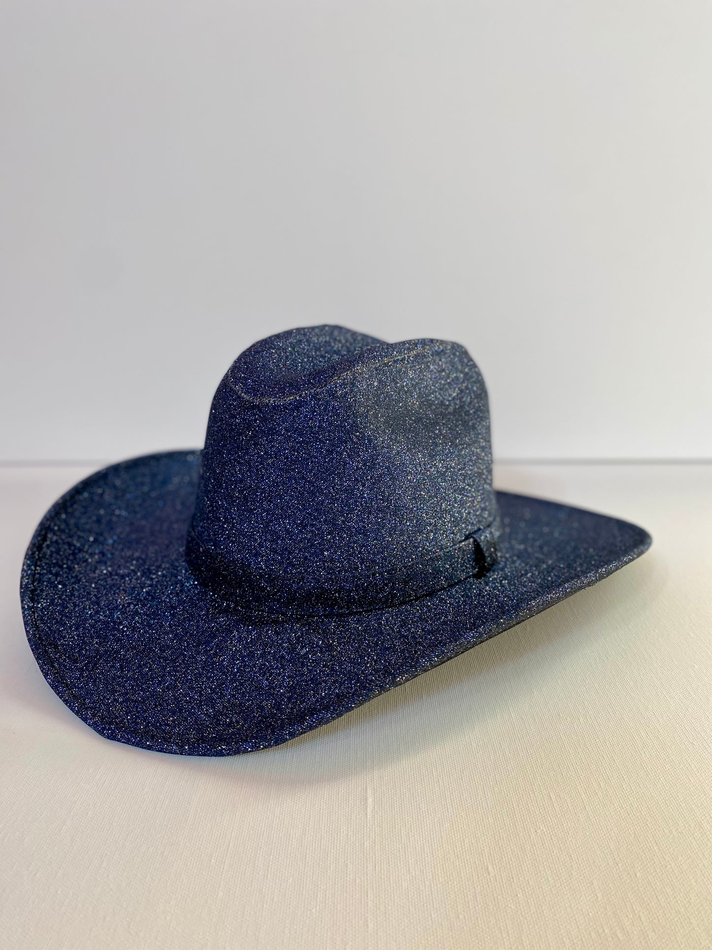Western Cowboy Glitter Hat- Navy Blue