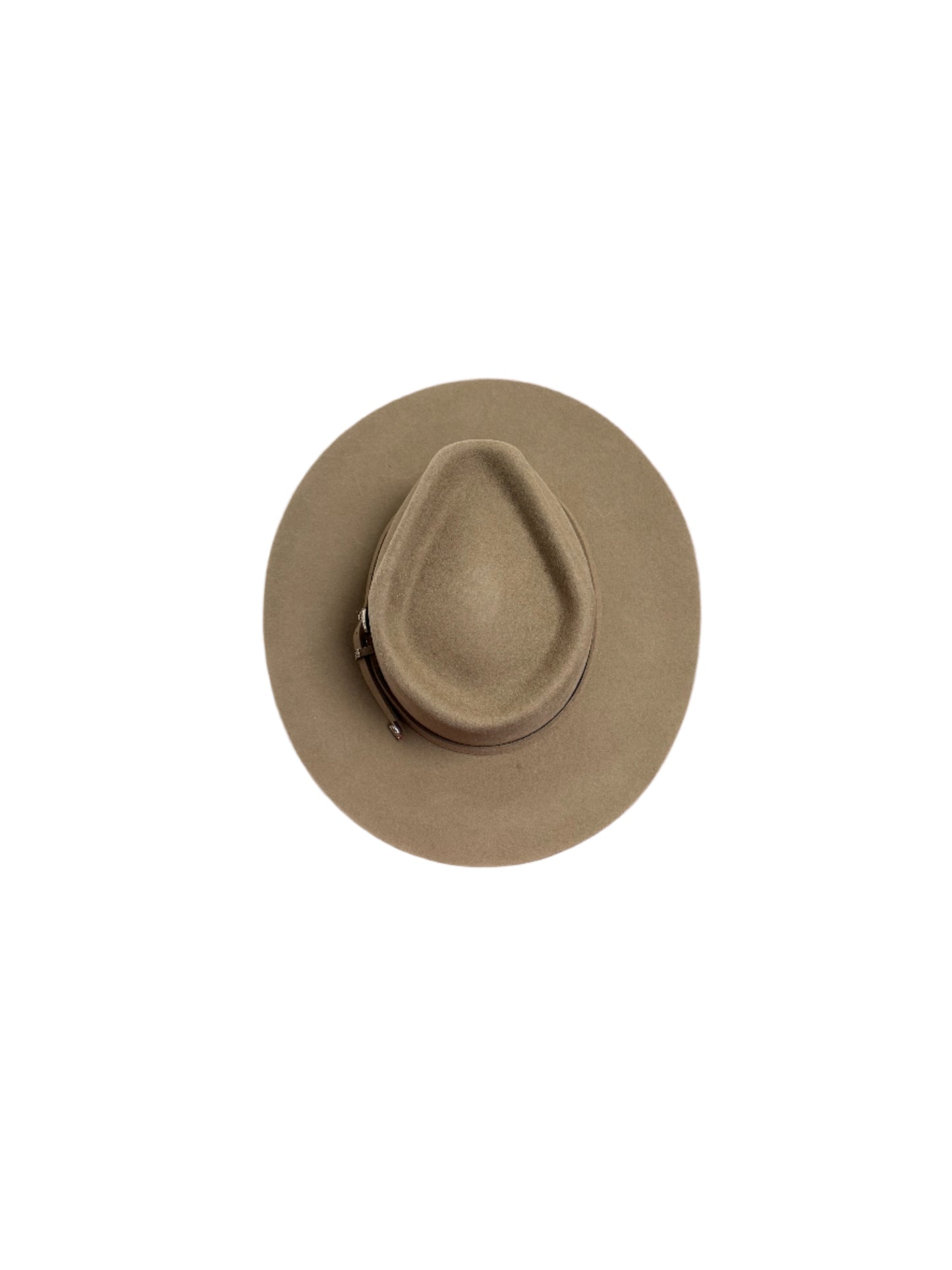 Emery Merino Wool Teardrop Rancher Hat - Safari Brown