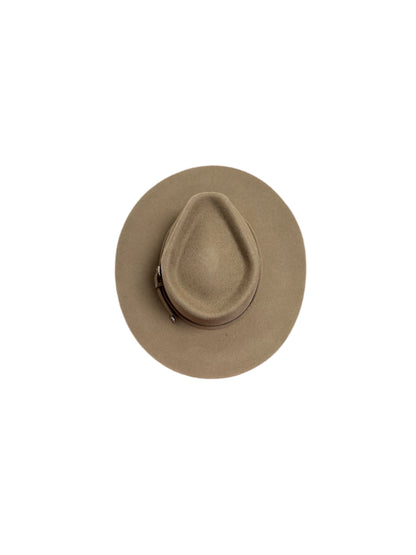 Emery Merino Wool Teardrop Rancher Hat - Safari Brown