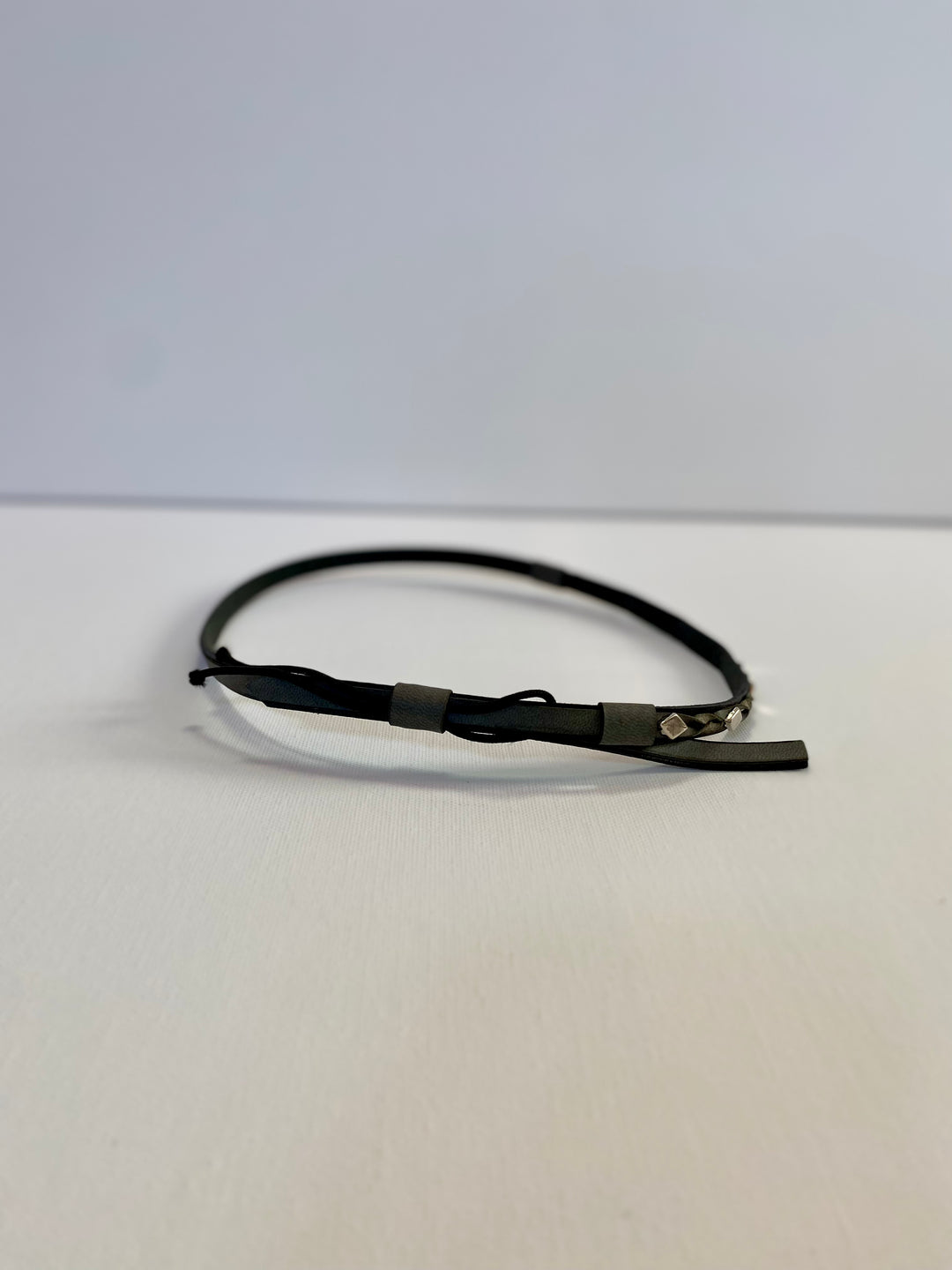 Custom Hat Bands - Silver diamond