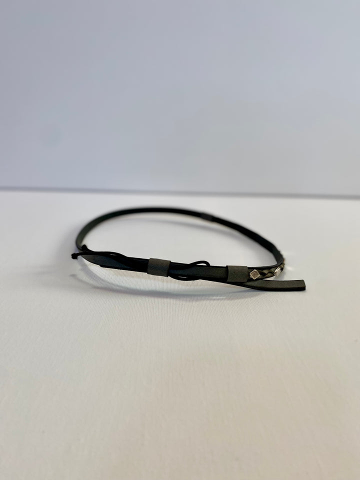 Custom Hat Bands - Silver diamond