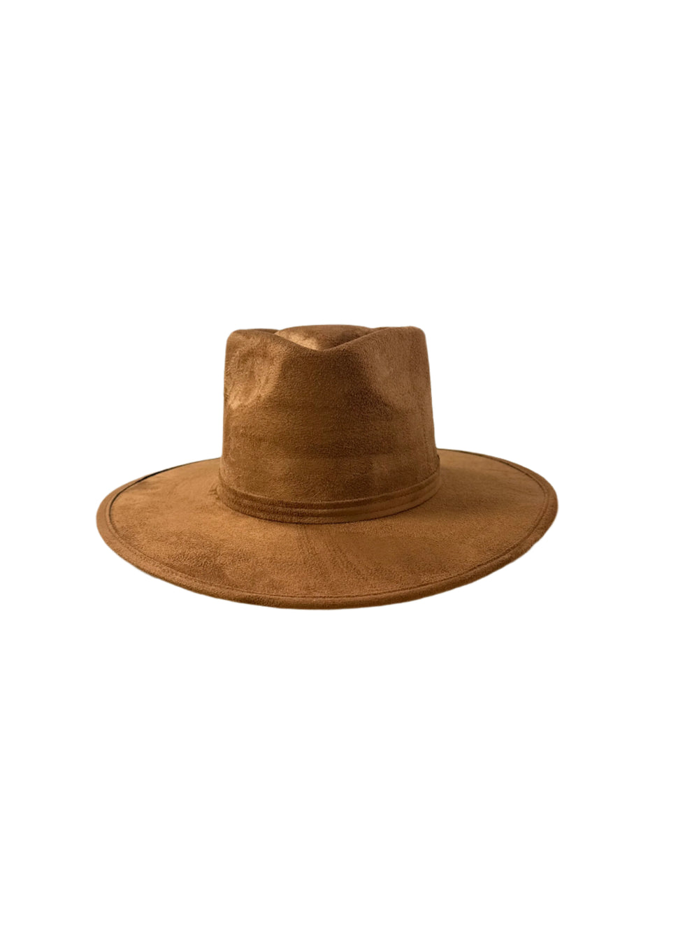 Vegan Suede Arrow Crown Hat- Ivory