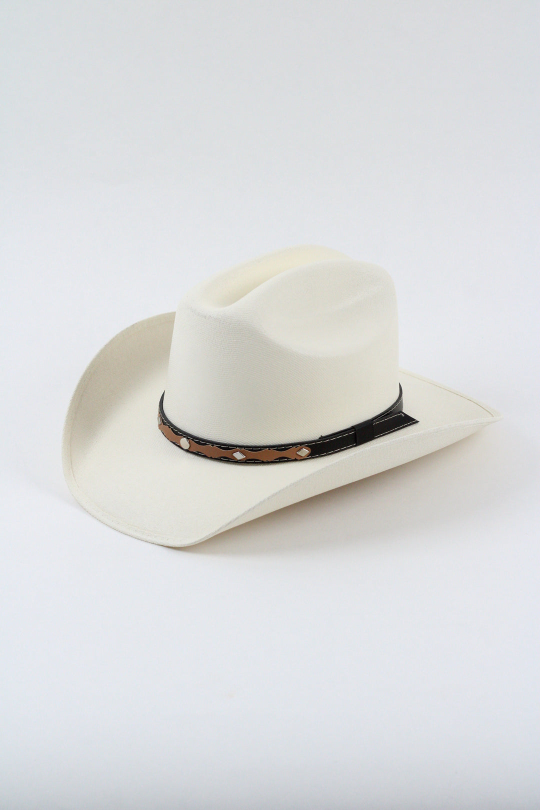 Kids Lonestar Cattlemen Straw Cowboy Hat - Ivory