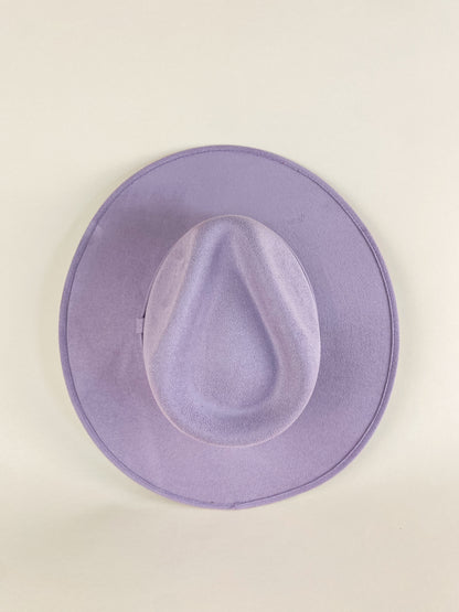 Vegan Suede Rancher Hat - Lavender