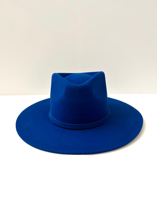 PREORDER Emery Merino Wool Teardrop Rancher Hat - Royal Blue