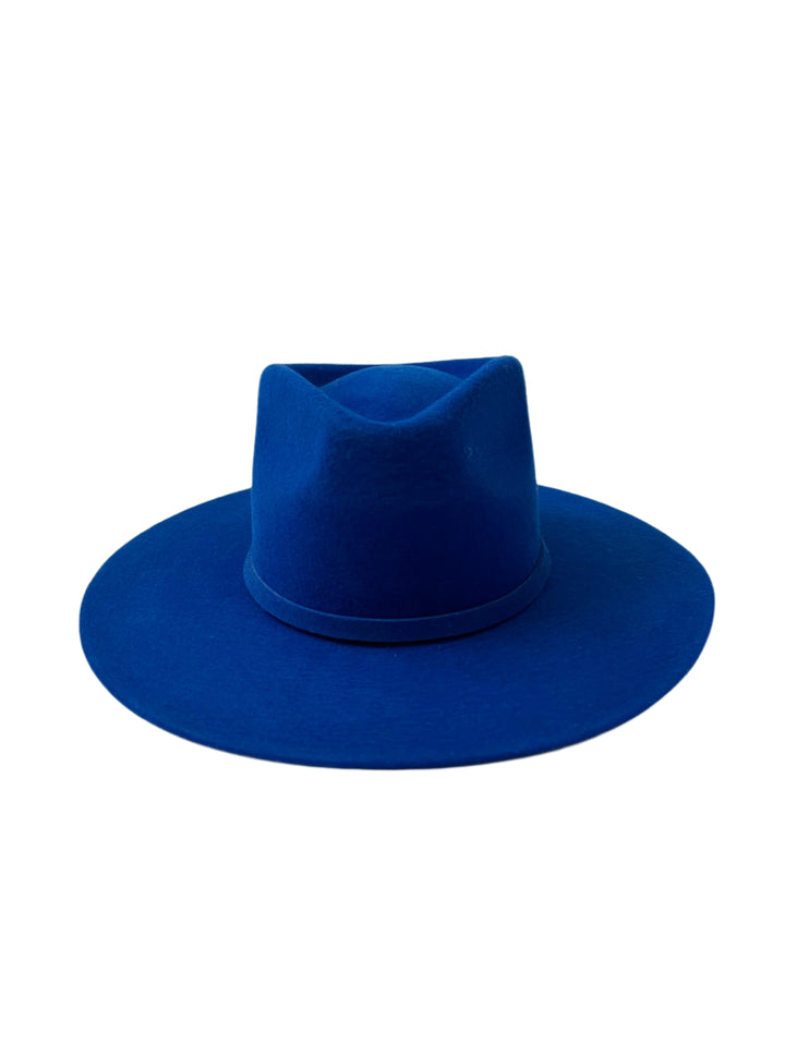 Emery Merino Wool Teardrop Rancher Hat - Royal Blue