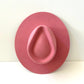 Emery Merino Wool Teardrop Rancher Hat - Pink
