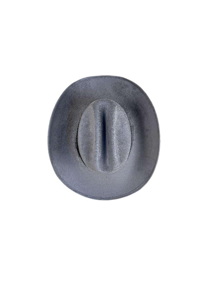 Texana Vegan Suede Cowboy Hat - Grey