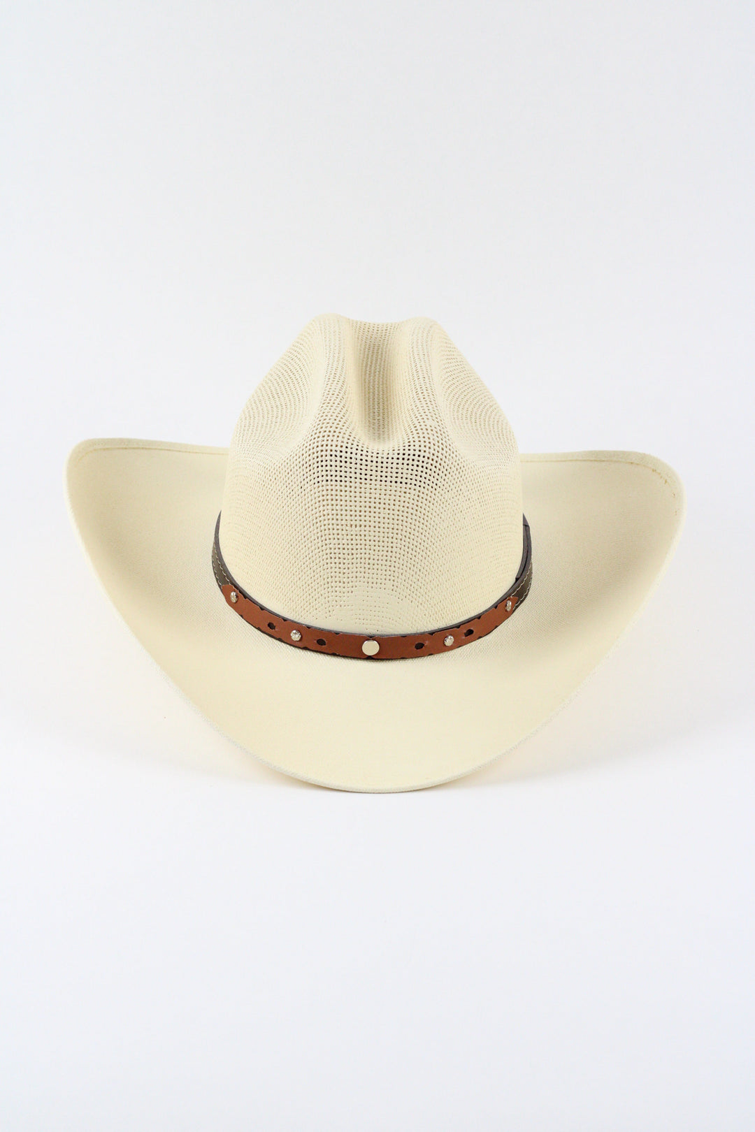 Luckenbach Cattlemen Mesh Top Structured Cowboy Hat - Natural