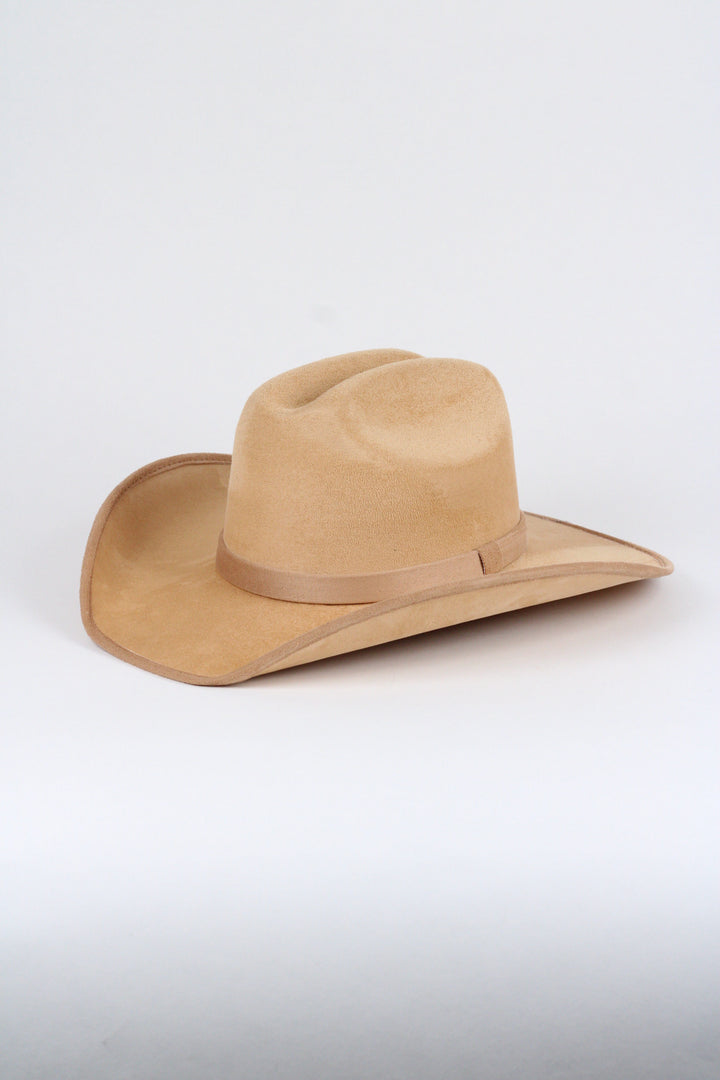 Texana Vegan Suede Cowboy Hat Classic - Cappuccino/Sand