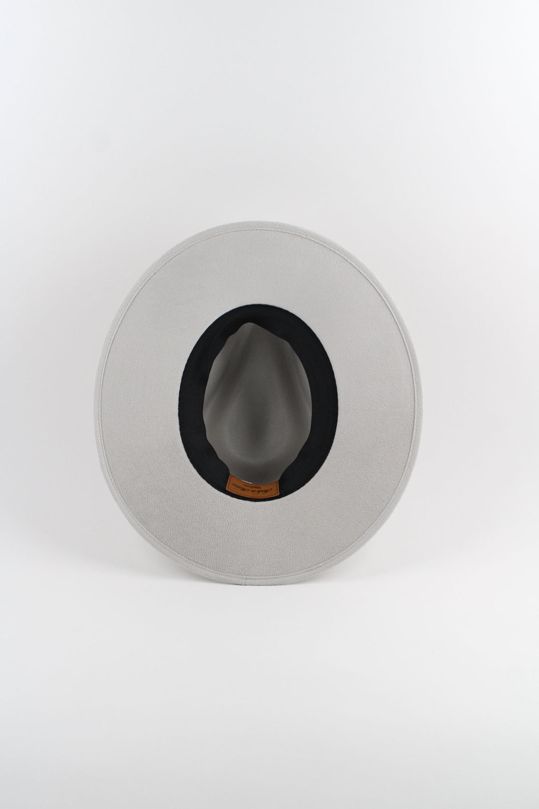 Vegan Suede Rancher Hat - Light Grey