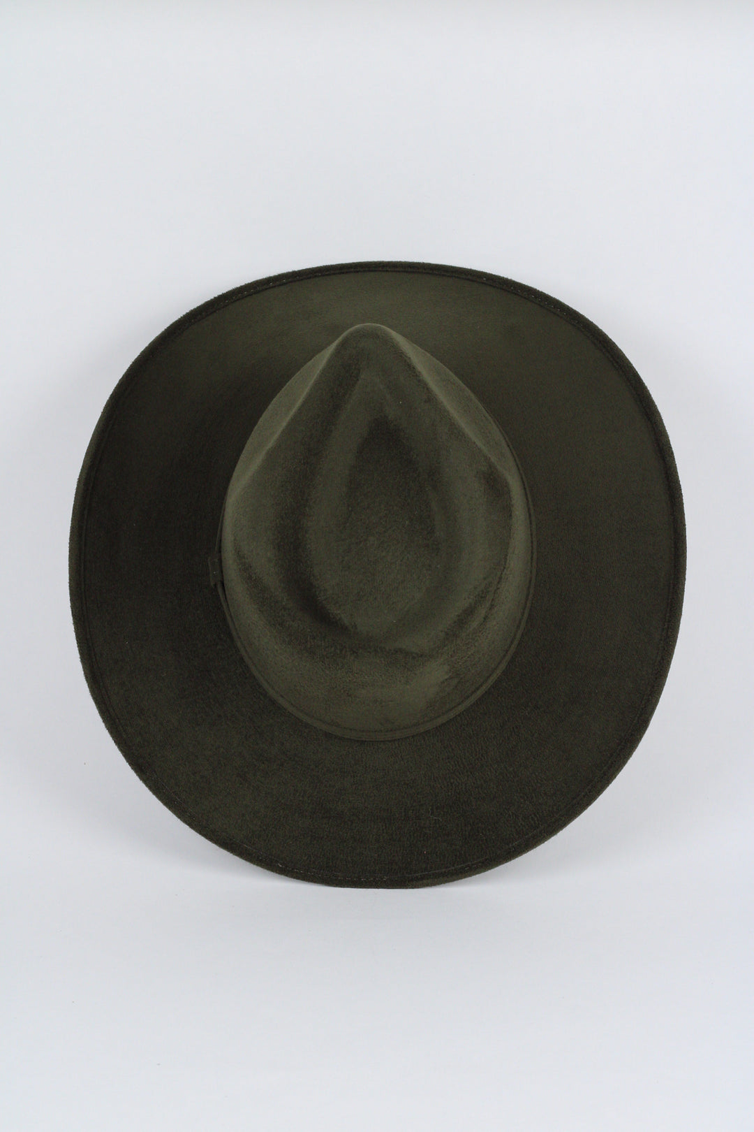 Amarillo Vegan Suede Cowboy Rancher Hat- Olive Green