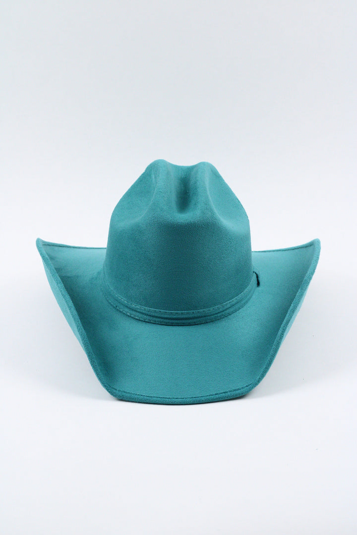 Texana Vegan Suede Cowboy Hat Classic - Turquoise