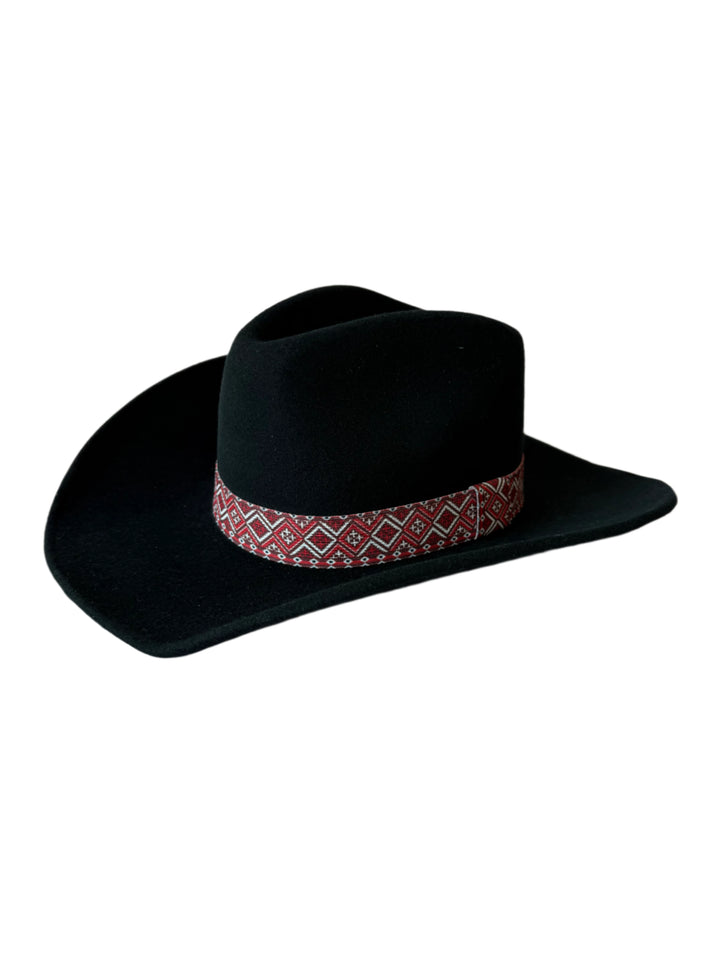 Boho Stretch Hat Band - Rustler's Red